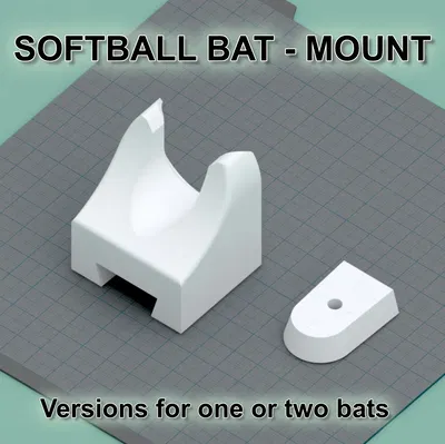 Giá đỡ gậy bóng mềm dễ lắp đặt trên tường