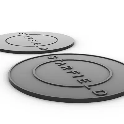 Đế lót ly logo Starfield miễn phí - Bộ sưu tập ấn tượng