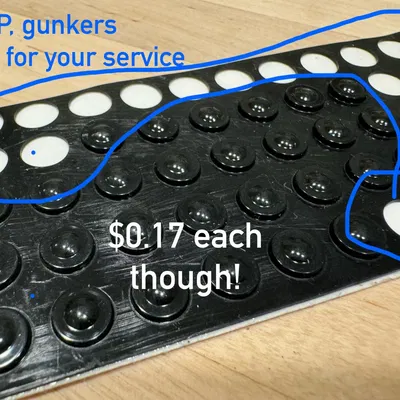 Kẹp giữ bumper cao su cho bàn Sisyphus bằng kính