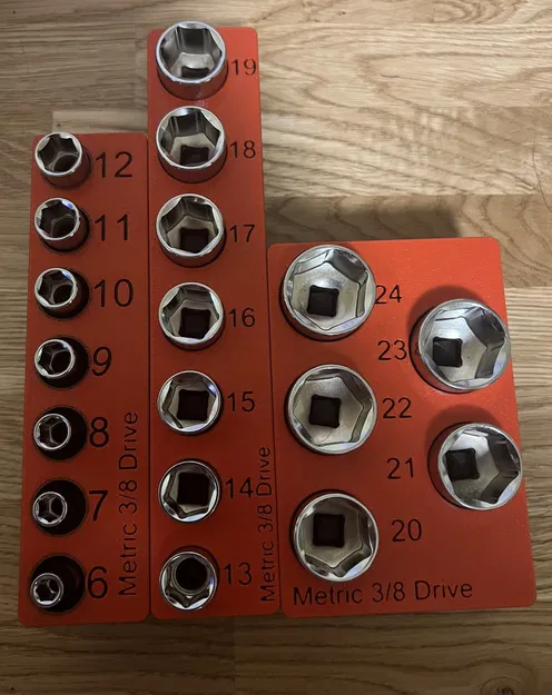 Giá đỡ socket ngắn Tekton 3/8 cho kích thước 6mm-24mm - Image 1