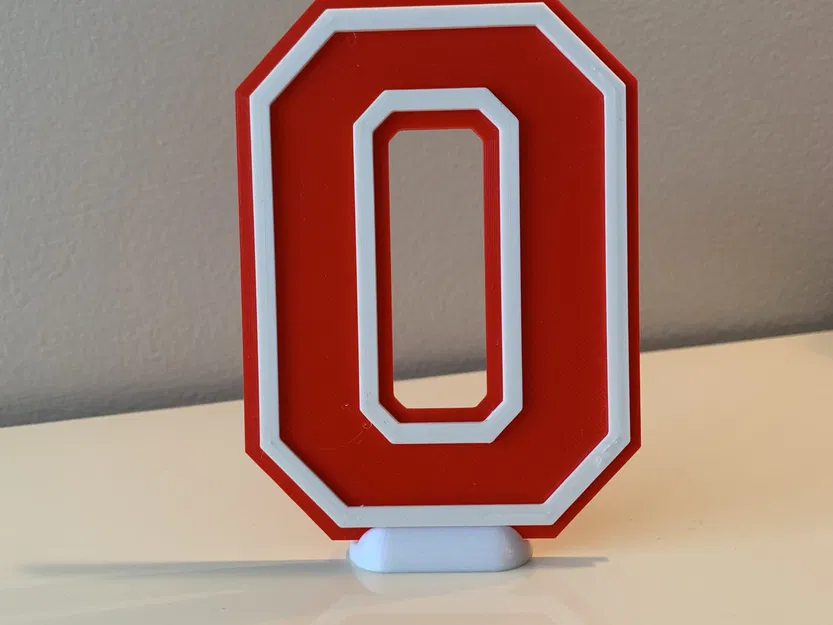 Chữ cái và số '0' 3D cho đội thể thao và màu trường học - Image 1