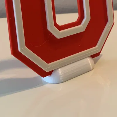 Chữ cái và số '0' 3D cho đội thể thao và màu trường học