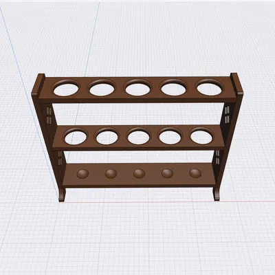 Giá đỡ ống nghiệm với kích thước 145mm x 180mm x 50mm