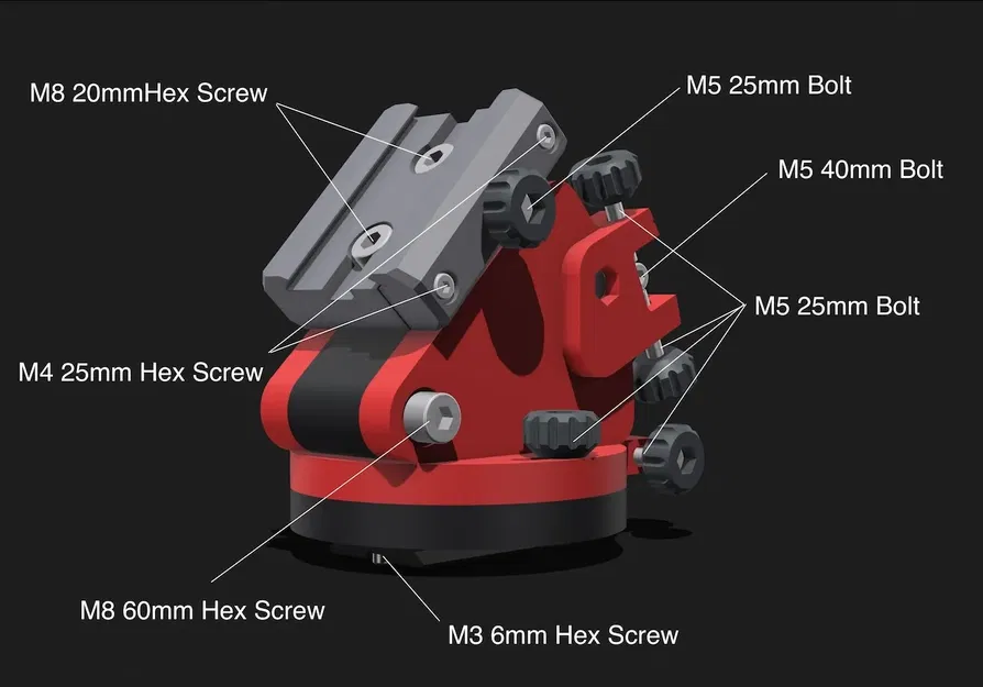 Đầu điều chỉnh tinh vi trục cực cho kính thiên văn di động - Image 2