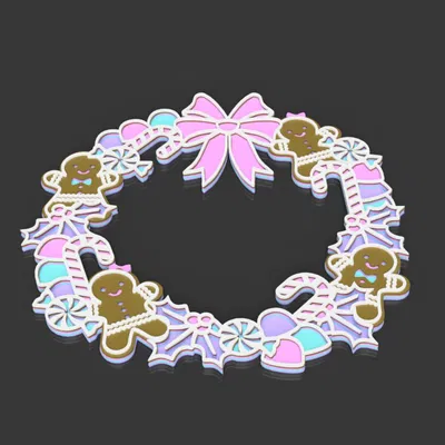 Vòng hoa gừng trang trí Giáng Sinh nhiều lớp