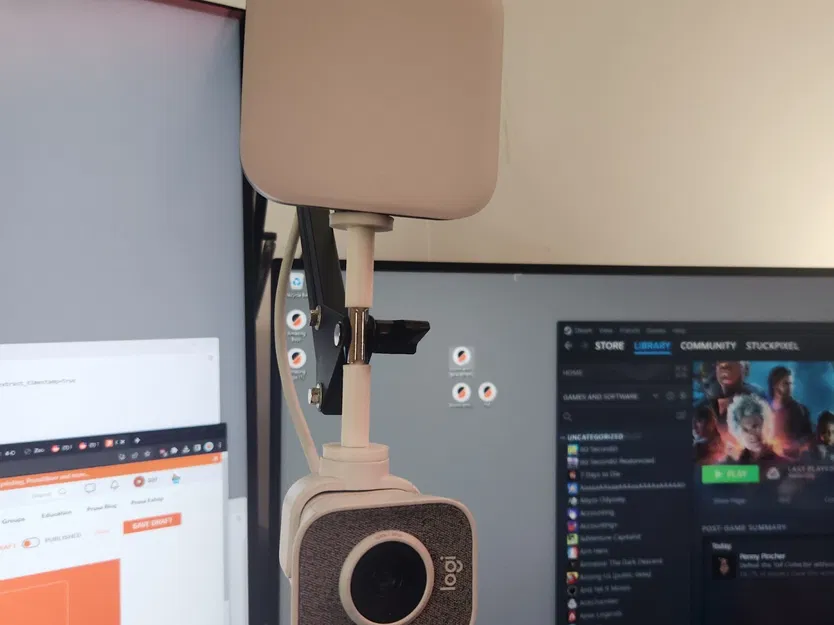 Điểm lắp thay thế cho cánh tay boom webcam và đèn - Image 1