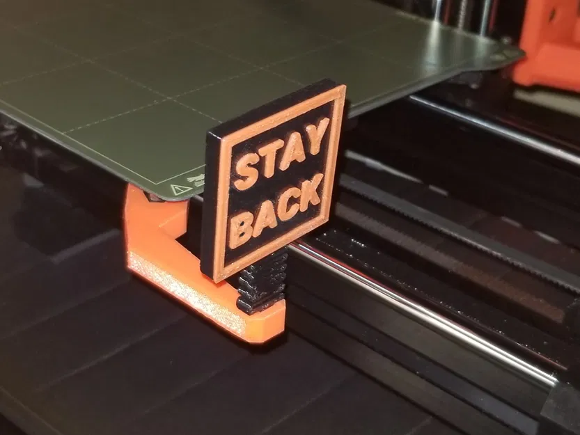 Đầu bù đầu nhún "Stay Back" cho máy in Mini - Image 1