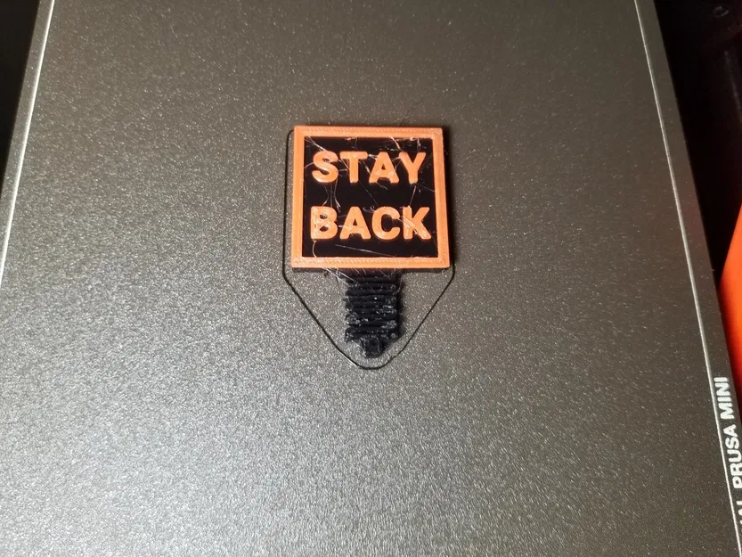 Đầu bù đầu nhún "Stay Back" cho máy in Mini - Image 2