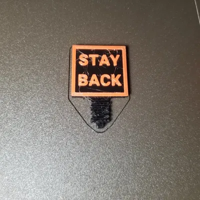 Đầu bù đầu nhún "Stay Back" cho máy in Mini