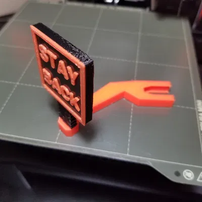 Đầu bù đầu nhún "Stay Back" cho máy in Mini