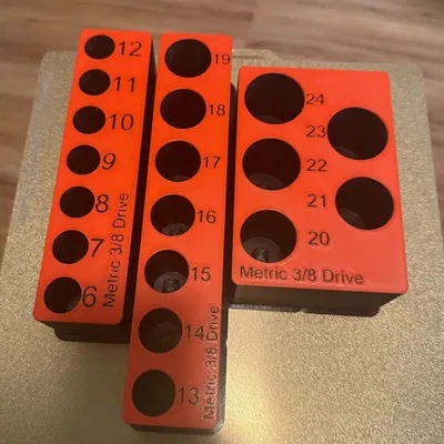 Giá đỡ socket sâu Tekton 3/8 cho kích thước 6mm-24mm