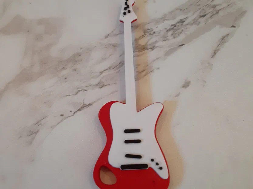 Guitar điện mini dạng móc khóa đa sắc màu - Image 2