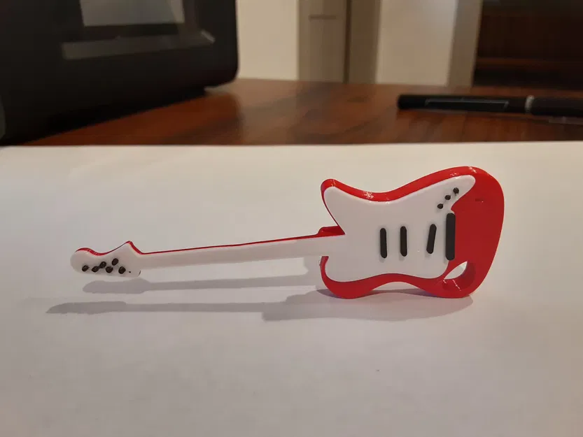 Guitar điện mini dạng móc khóa đa sắc màu - Image 3