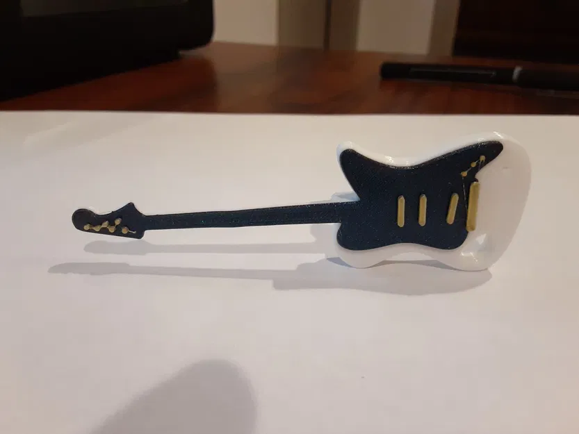 Guitar điện mini dạng móc khóa đa sắc màu - Image 5