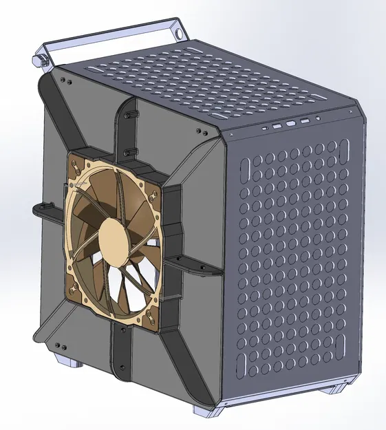 Thay thế bên hông quạt lớn, yên tĩnh cho Qube 500 - Image 1
