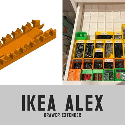 Mở rộng ngăn kéo IKEA ALEX để sử dụng hiệu quả hơn