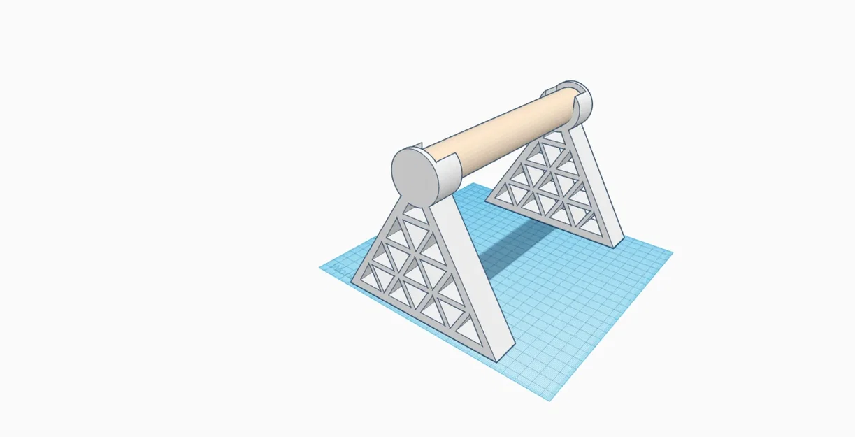 Giá đỡ cuộn filament cho dowel gỗ 30 mm - Image 4