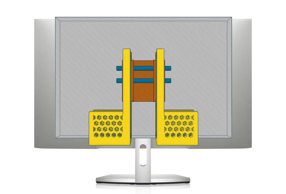 Giá đỡ laptop điều chỉnh gắn sau màn hình Dell 27 - Image 6