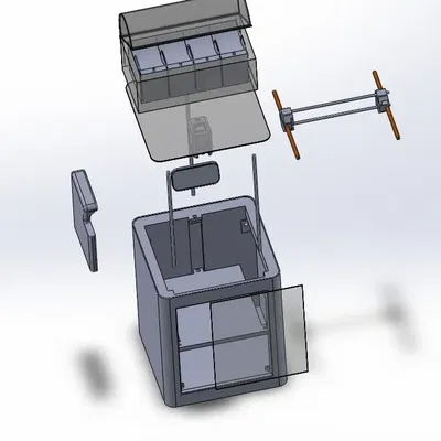 Mô hình chi tiết máy in 3D Bambu Lab X1 Combo