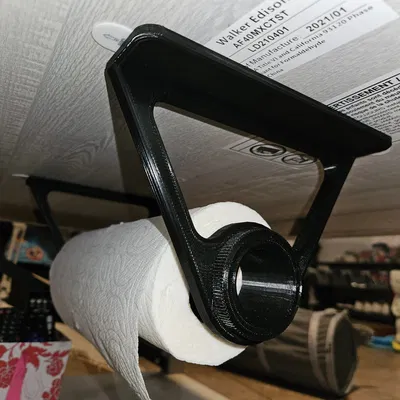 Giá đỡ giấy ăn sử dụng băng dính Command không cần vít