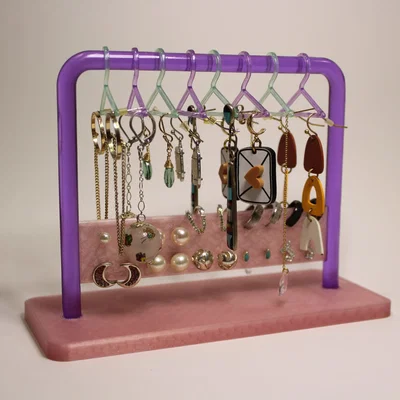 Giá đỡ bông tai nhiều phần kiểu giá treo quần áo