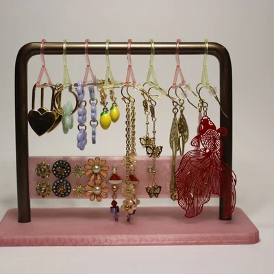 Giá đỡ bông tai nhiều phần kiểu giá treo quần áo