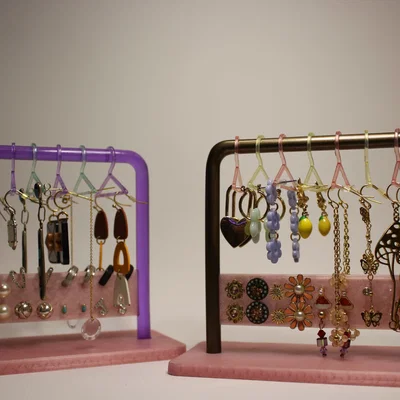 Giá đỡ bông tai nhiều phần kiểu giá treo quần áo