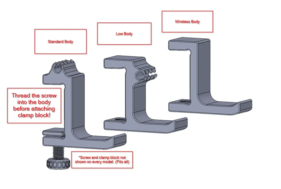 Giá đỡ tai nghe V2 với hướng dẫn dây cáp - Image 1