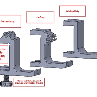 Giá đỡ tai nghe V2 với hướng dẫn dây cáp