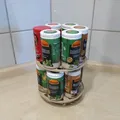 Giá đỡ gia vị xoay 3D cho tổ chức gia vị - Thumbnail 1
