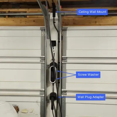 Quản lý cáp cho bộ kết nối di động Porsche trong garage