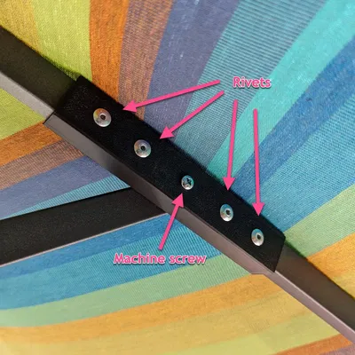 Sửa chữa xương đỡ ô dù Treasure Garden bằng nhôm