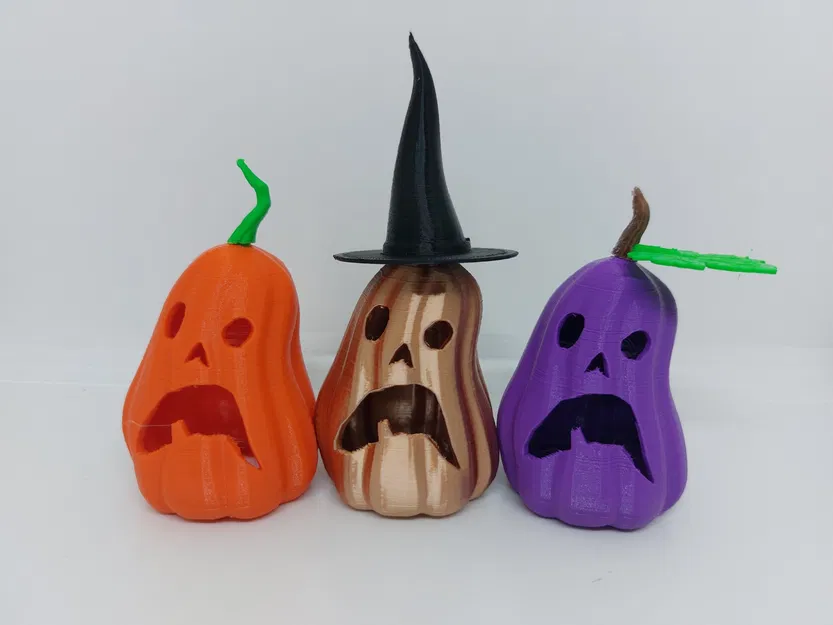 Đèn bí ngô hình quả lê đáng sợ cho Halloween - Image 1