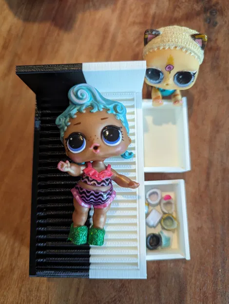 Bộ đồ nội thất phòng ngủ MALM cho búp bê - Image 3