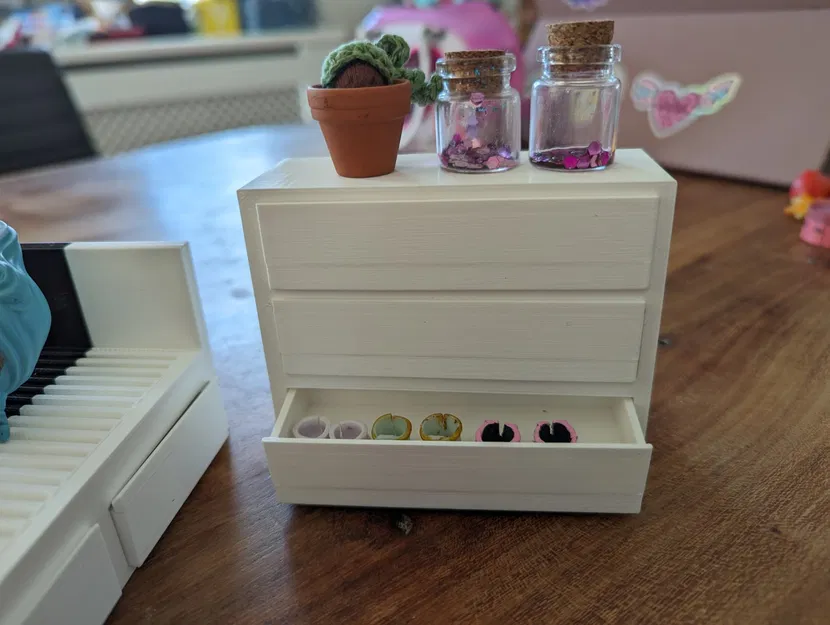 Bộ đồ nội thất phòng ngủ MALM cho búp bê - Image 4