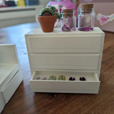 Bộ đồ nội thất phòng ngủ MALM cho búp bê