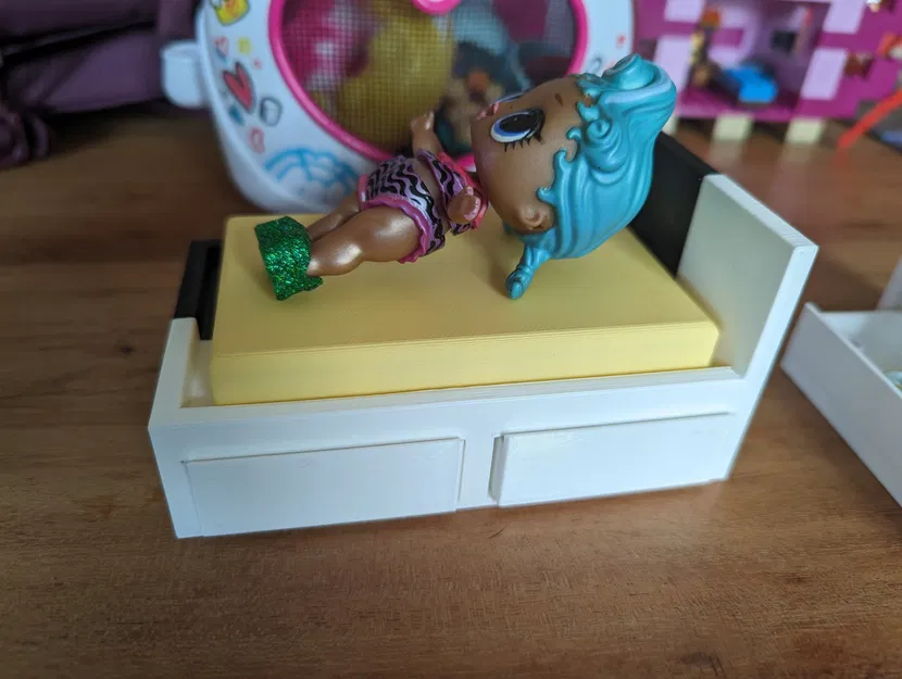 Bộ đồ nội thất phòng ngủ MALM cho búp bê - Image 5