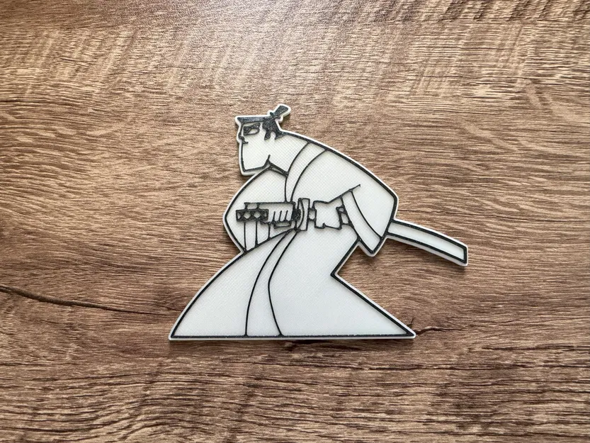 Nam Samurai Jack với nam châm 8x3mm - Image 1