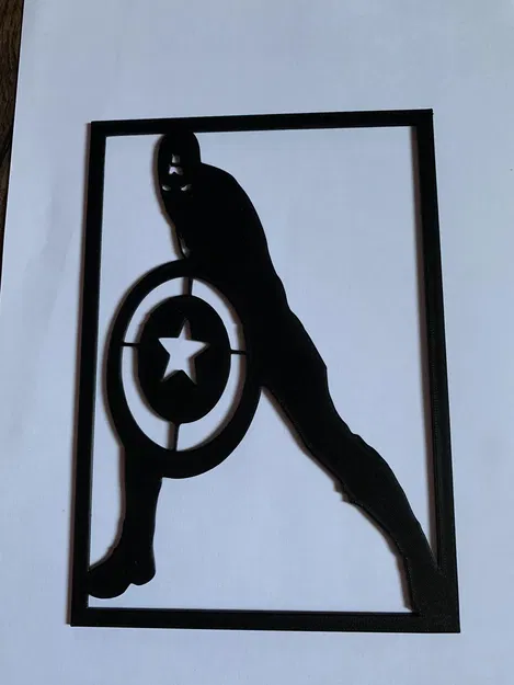 Nhân vật Captain America treo tường in 0.2 - Image 1