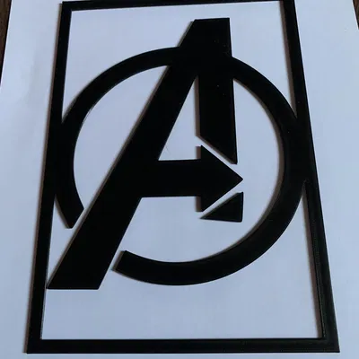 Biểu tượng Avengers treo tường phong cách hiện đại