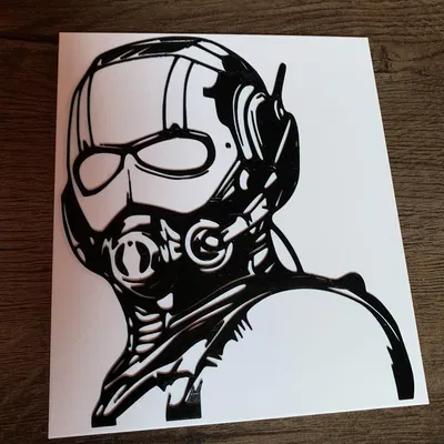 Nhân vật Antman treo tường phong cách Marvel