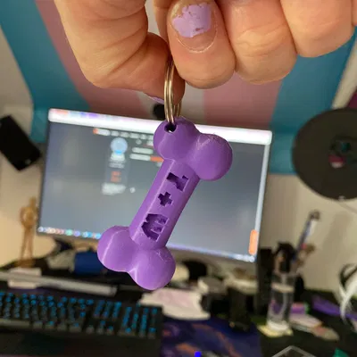 Móc khóa hình xương độc đáo