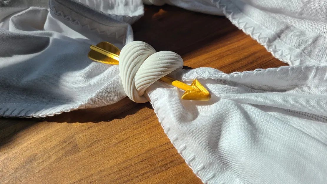 Nhẫn ăn napkin hình trái tim cho ngày cưới - Image 2