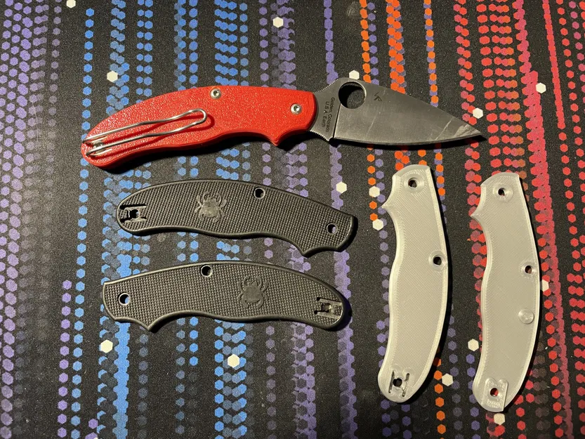 Tay cầm dao Spyderco Black Leaf màu đen - Image 1