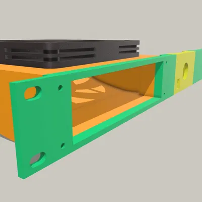 Giá đỡ quạt làm mát 1U V3 cho tủ mạng gia đình