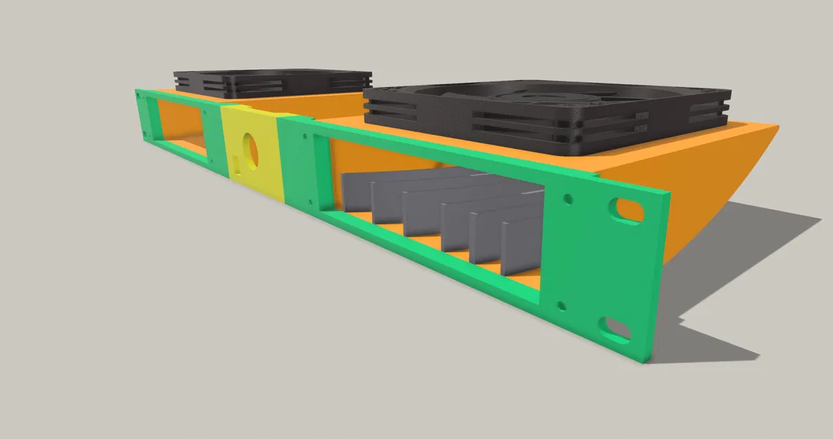 Giá đỡ quạt làm mát 1U V3 cho tủ mạng gia đình - Image 4