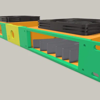 Giá đỡ quạt làm mát 1U V3 cho tủ mạng gia đình