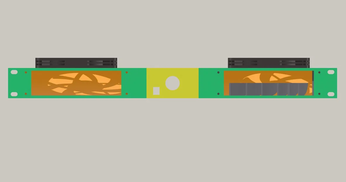 Giá đỡ quạt làm mát 1U V3 cho tủ mạng gia đình - Image 5