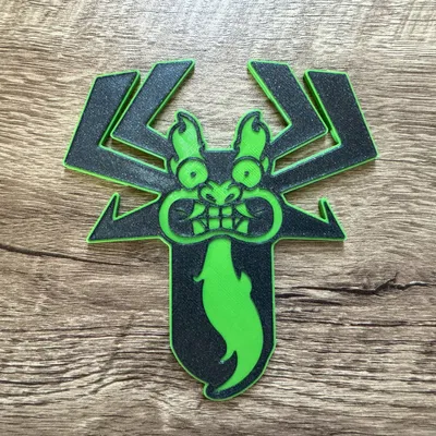 Nam châm Aku Samurai Jack kích thước 8x3mm