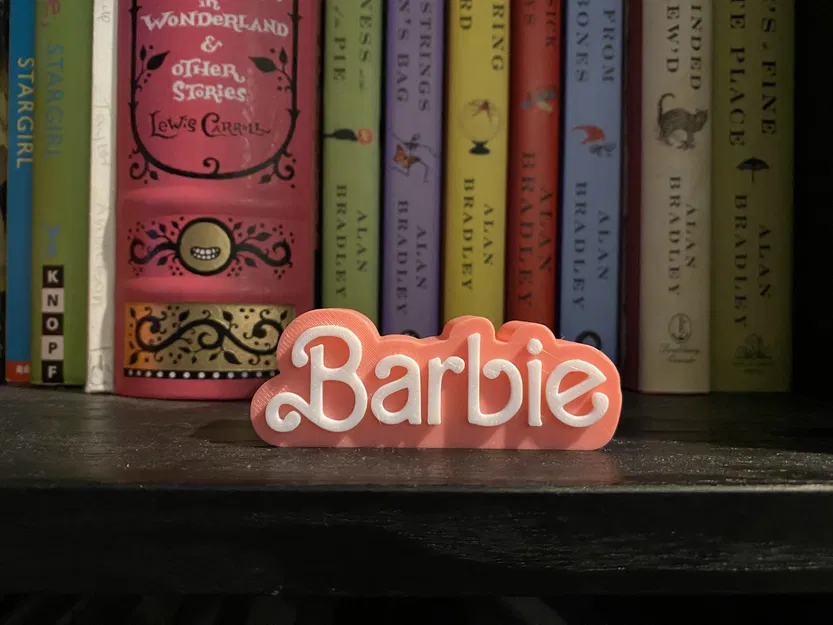 Trang trí bàn làm việc Barbie với biển tên cá nhân hóa - Image 2